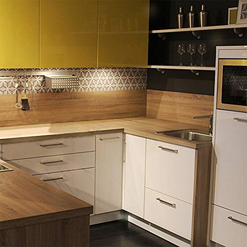 LED Cabinet Puck Lights Dimmable - Moobibear 2W 600lm Under Cabinet Lighting Kit with 10 Levels Brightness Switch, 3000K Warm White Under Counter Lighting for Kitchen Closet, All Accessories Included