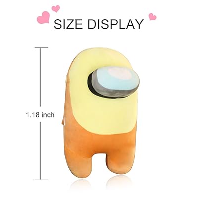 Buy Orange Among Us Plush Party Supplies Toys Soft Merch Crewmate Stickers For Fans Girlfriend Kids Kawaii Stuffed Animal Plushie Cute Funny Plushies Figures Doll Astronaut Action Game Valentine Gift Online In