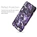 iPhone 6 Case, iPhone 6s Case,VIVIBIN Cute Purple Diamonds for Men Women Girls Clear Bumper Best Protective Soft Silicone Rubber Matte TPU Cover Slim Fit Phone Case for iPhone 6/iPhone 6s