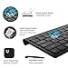 UPWADE Wireless Keyboard and Mouse Combo 2.4GHz Wireless Keyboard Mouse Combo with Whisper Quiet Design and Long Battery Life for Laptop Mac Tablet Desktop PC Computer Smart TV (Black-Compact Size)