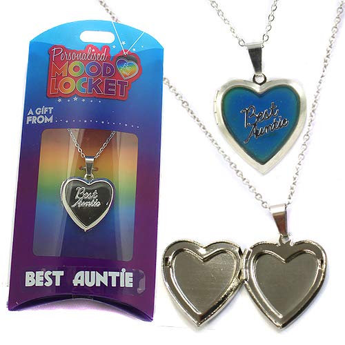 Stands Out Personalised Mood Locket Necklace - Auntie