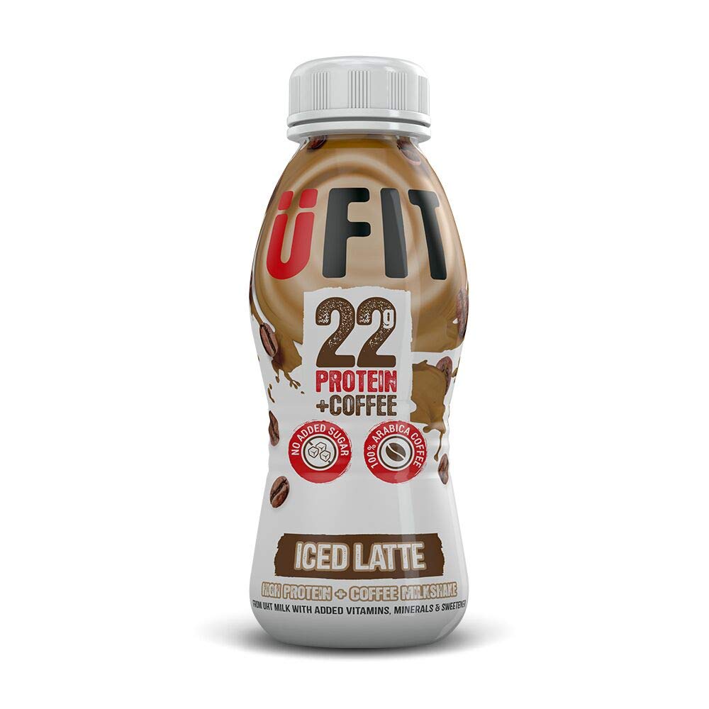 High Protein Low Fat Drinks UFIT High 22g Protein Shake, No Added Sugar, Low Fat – Iced Latte