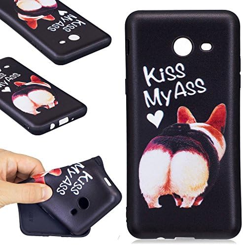 Galaxy J5 2017 Case, FIREFISH Soft TPU Gel [Slim Fit] [Shock Absorption] Snap On Embossed Printing Silicone Bumper Rubber Skin Cover for Samsung Galaxy J5 2017 -Ass