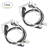 2 Pin PTT Acoustic Tube Earpiece Headset for Walkie Talkies Greaval Kenwood PUXING Baofeng UV-5R UV-5RA 888S