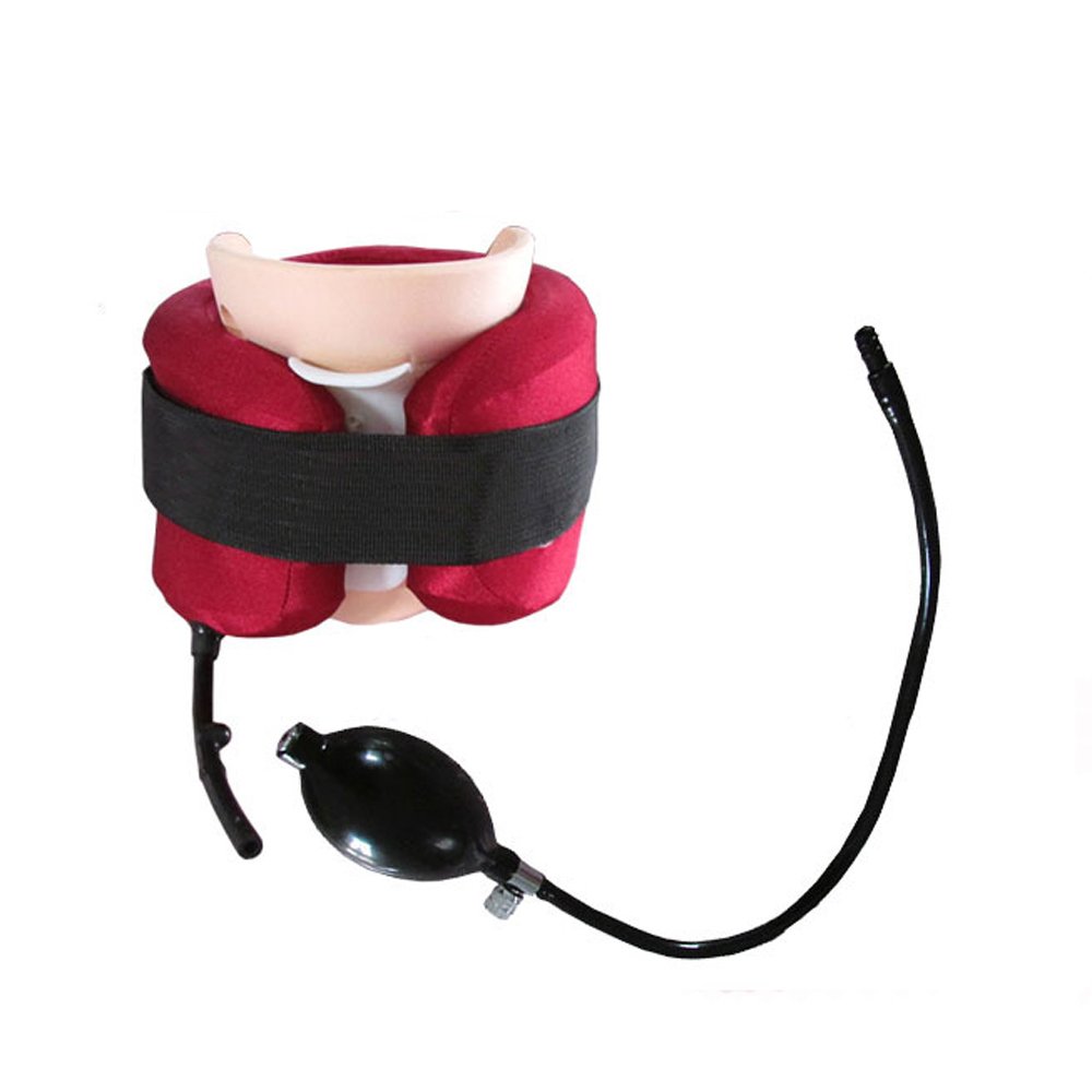 ixaer Cervical Neck Traction Device-Cervical Neck Collar Vertebra Traction Air Cushion tractor inflatable belt Brace
