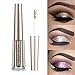 GL-Turelifes Diamond Glitter Liquid Eyeshadow & Eyeliner Pen Starry Sequins Mermaid Eye Shadow Long Lasting Shiny and Pigmented Waterproof Sparkling &Shimmer Eyes Makeup(#10 Coffee)