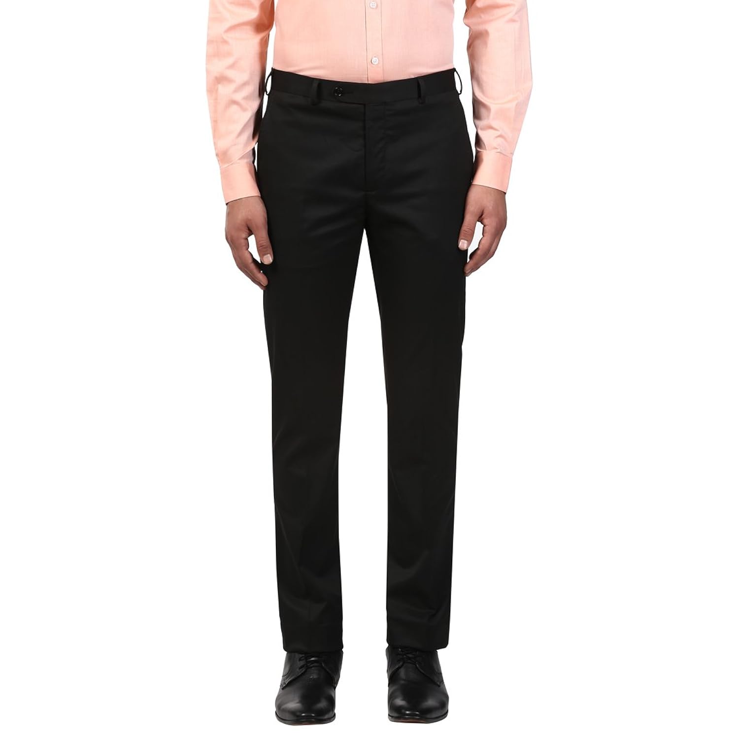 raymond men's relaxed fit formal trousers