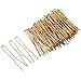eBoot 100 Pack of U Shaped Hair Pins Bun Hair Pins with Box and Storage Bag, Golden (5 cm/ 2 Inches)