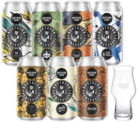Northern Monk Powerhouse Collaboration Beer Gift Set (Track, North Brewing, Donzoko, Wylam, Buxton Brewing, Cloudwater Brew Co, By The River)