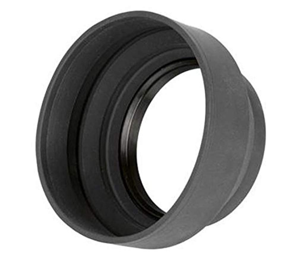 Khalia photo 3 steps rubber lens hood with filter thread, lens hood, lens hood, sun visor