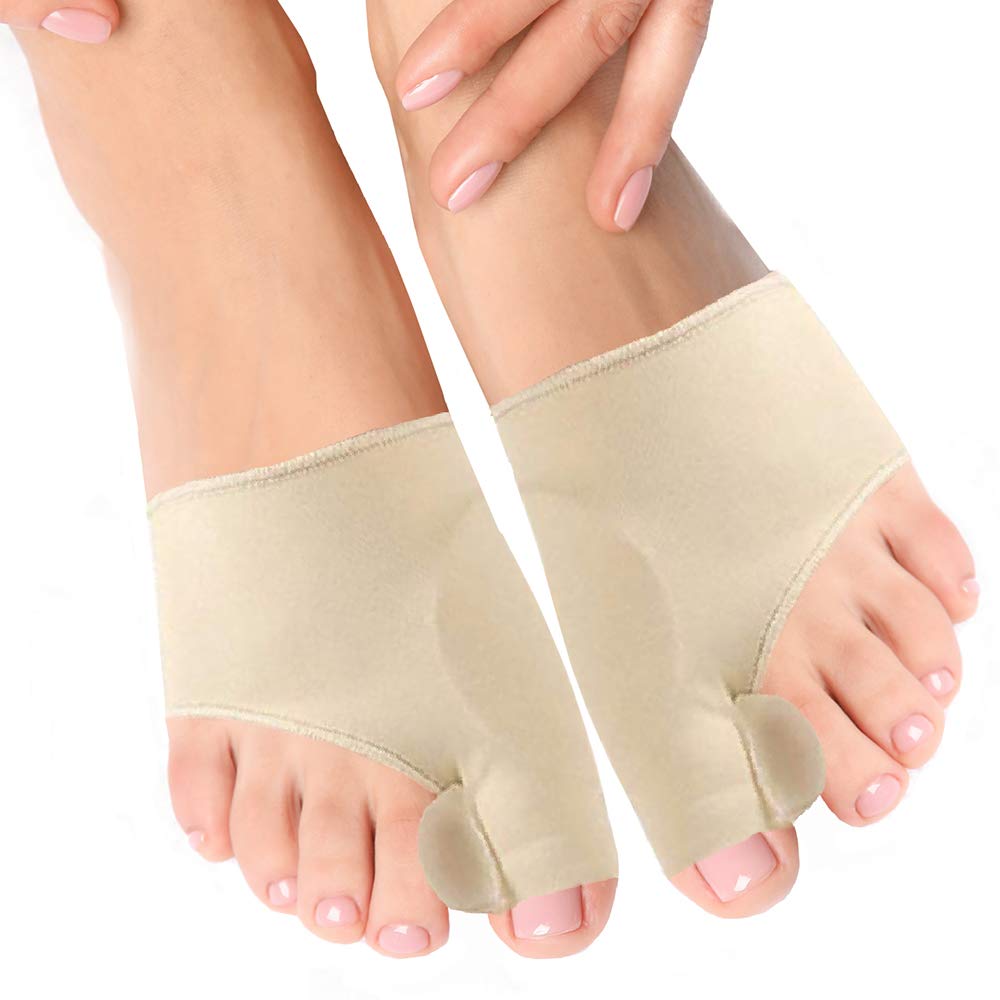 Bunion Corrector and Orthopedic Hallux Valgus Relief Splint Gel Bunion Pads Sleeves Brace – Toe Stretcher Bunion Guard for Men and Women Gel Toe Spacer, Toe Separator, Toe Spreader – Bunion Protector : Beauty