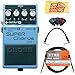 Boss CH-1 Super Chorus Bundle with Instrument Cable, Patch Cable, Picks, and Austin Bazaar Polishing Cloth