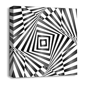 Abstract Visual Illusion Painting for Bedroom Living Room