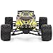 GPTOYS RC Cars S912 33MPH Remote Control Truck 1/12 Scale 2.4GHz 2WD Off-road Waterproof Monster Car-Best Gift for Kids and Adults - Yellow (3rd Version)