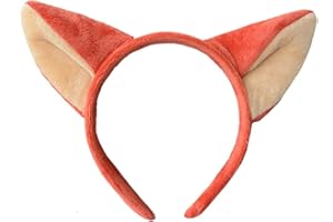 Elaine Room Headband Fox Ears Hairband Christmas Birthday Party Halloween Costume for Girls Boys Adults