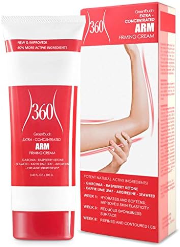Anti Cellulite Cream by Greentouch 360 For Arms | Organic Natural Cellulite Reduction, Skin Toning, Slimming | Set of 1, 3.40 Oz