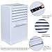 Vshow Personal Air Cooler, Mini Air Conditioner, Portable Air Cooler,Cold Air Fan| Misting Bladeless Quiet Cooling Desk Fan - Upgrade Version White