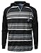 SBW Men's Stripe Raglan Pullover Hoodie with Kangaroo Pocket