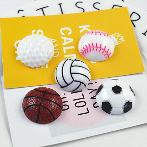 Taloyer 1 Pcs Household Mini Sport Balls Magnet for Home Kitchen Refrigerator Mobile Phone Shell Football Basketball Baseball Volleyball Golf (#1) - Thumbnail 5