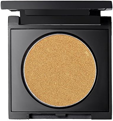 Shimmer  Highlighter Powder Makeup Smooth Highly Pigment Illuminating Face Glow Cheek Contour Powder for Face Makeup (Golden)