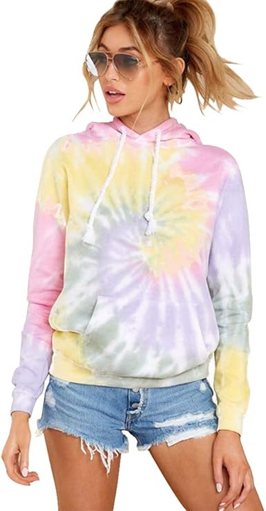 womens tie dye hoodie uk
