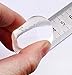 yueton Pack of 3 Clear Jelly Soft Silicone Nail Art Stamper and Plastic Scraper Stamping Plate Image Transfer Tool Set DIY Polish Print Template Manicure Tools