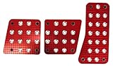 Custom Accessories 16005 Red Billet Manual Pedal Pad