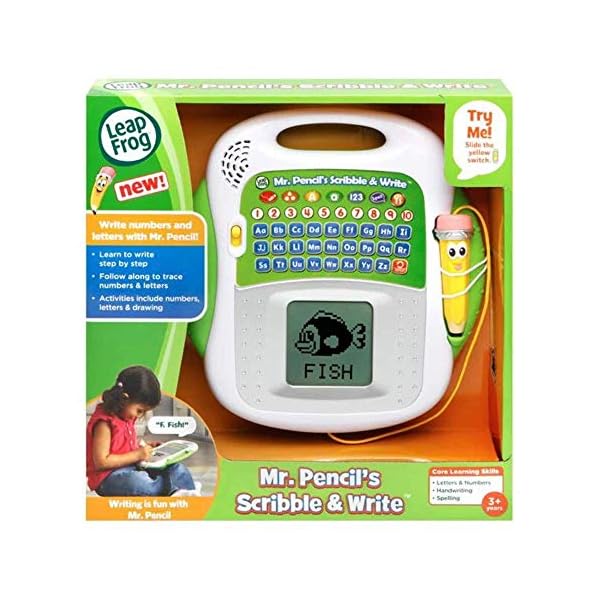 LeapFrog 600803 Mr Pencil's Scribble and Write Interactive Learning Toy Educational Baby Letters, Numbers and Shapes for…