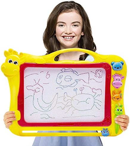 Magnetic Drawing Board - ORDO Kids Magna Drawing Doodle Board Erasable Writing Sketch Board Pad Upgrade Version Yellow