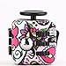 Fidget Cube Relieves Stress and Anxiety , Increase Attention, Anti Stress, Relax and Entertain, Great for ADHD, Autism and Asperger, For Focus, Calm Anxiety, and Break Nervous Habits (Red Flower)