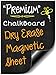 Bigtime Signs Flexible Magnetic Black Dry Erase Chalkboard Design Message Board To Do List for Refrigerator for Use as Weekly Planner Calendar, Behavior or Reward Chart | 16