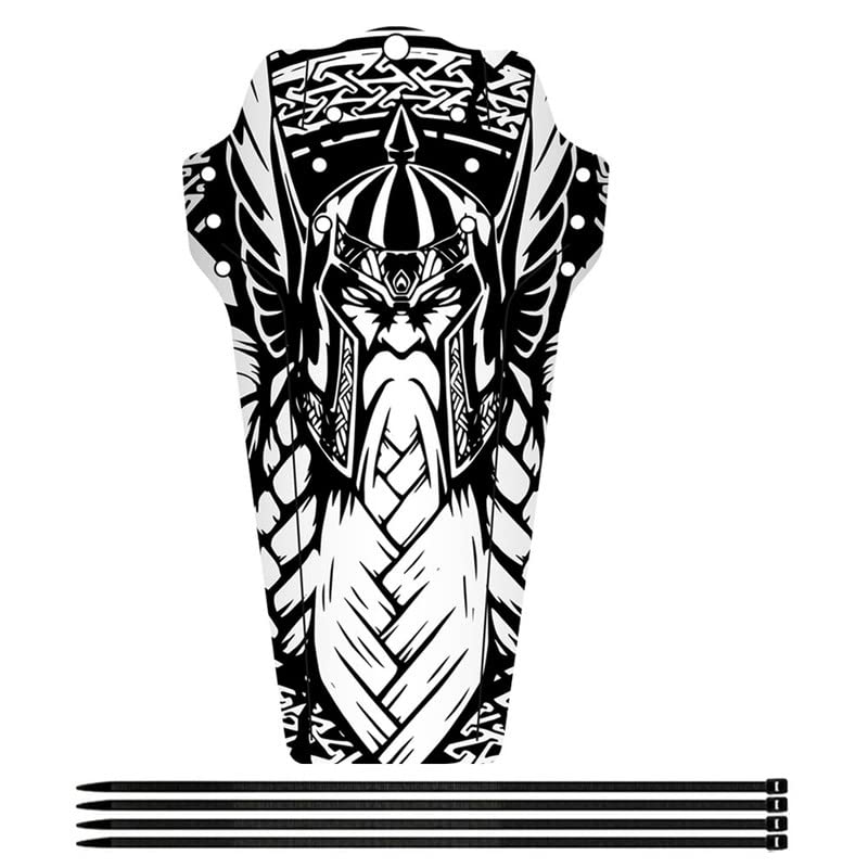 MAGIX-JUICE - Viking Mudguard with Cable Ties for MTB Mudguard/Stylish Bicycle Mudguard & Modern Mountain Bike Mudguard for Any Bike Size