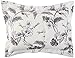 Amazon Brand – Pinzon Signature 190-Gram Cotton Heavyweight Velvet Flannel Duvet Cover Set, Full / Queen, Floral Graphite