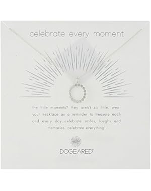 Celebrate Everything, Dotted Circle Crystal Chain Necklace, 16