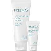 freemay Real Moisture Cream Set (100ml + 30ml), Korean Face Moisturizer for Hydration & Soothing, Vegan, Lightweight, Sensitive Skin Friendly