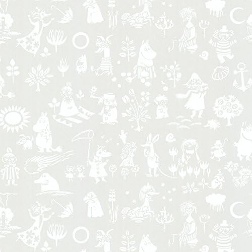 Sandudd SD5164-3 Moomin Novelty Wallpaper, Light Grey