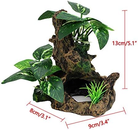 Amazon 爬虫類テラリウムの装飾登り木 水族館の飾り物 魚飼育用の水槽の飾り生息地造園 植物 樹脂サンケン木材 隠れ家 Omem 木 通販