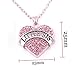 Charm.L Grace Matching Necklaces Set, pink-3pcs