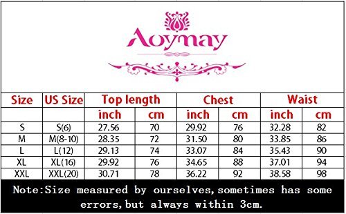 Aoymay-Womens-Sexy-Lingerie-Lace-Babydoll-Split-Design-Nightwear-Halter-Lingerie-Set