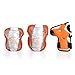 Skateboarding Protective Gear, KUKOME Kids Rollerblades Elbow Knee Pads with Wrist Guards for Inline & Roller Skating