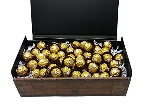 Ferrero Rocher 600g "Gold" Geschenkbox in Schatztruhen Optik mit 48 Kugeln - knusprige Pralinen Spezialität perfekt zum verschenken oder auch als Dekoration. – Bild 3
