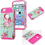 Iphone 6 Plus Hard Case,yuncase Colorful Flowers Protective Cell Phone Covers for Iphone 6s Plus