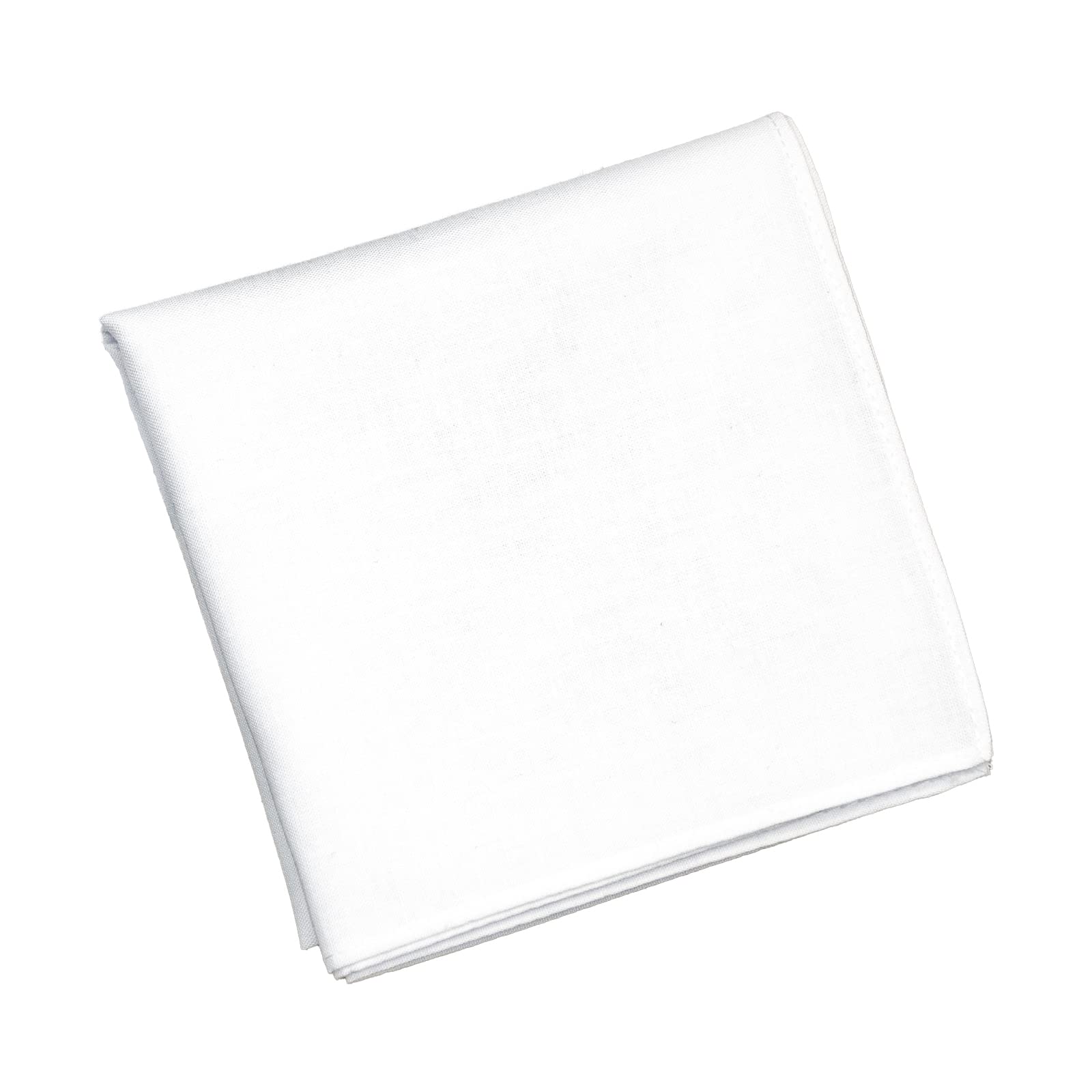 [19inch] ハンカチ 白 結婚式 1枚 45cm メンズ レディース 日本製 ユニセックス 男女兼用で使える シンプル フォーマル 白ハンカチ 綿100% 吸水 葬式 通夜 告別式 45×45cm (1枚, 白) の商品画像