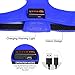 Bseen LED Dog Harness LED Night Safety Dog Vest Harness USB Rechargeable Soft Mesh Vest with Adjustable Belt Padded Lightweight Collar for Large, Medium and Small Dogs(Large, Blue)