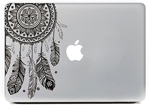 ArtDura Dream Catcher Removable Vinyl Decal Sticker Skin for Apple Macbook Pro Air Mac 13" inch / Unibody 13 Inch Laptop - Black