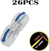 26 pcs SPL-1 Compact Wire Connectors Lever Clamp Terminal Block Blue view 2