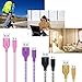 OKRAY 3 Pack 6 Ft/1.83M Durable Braided Nylon Micro USB 2.0 Charge Cable Sync Charging Cord Compatible for Android, Samsung, HTC, Sony, Nokia, Motorola and More (Green Black Hot Pink)