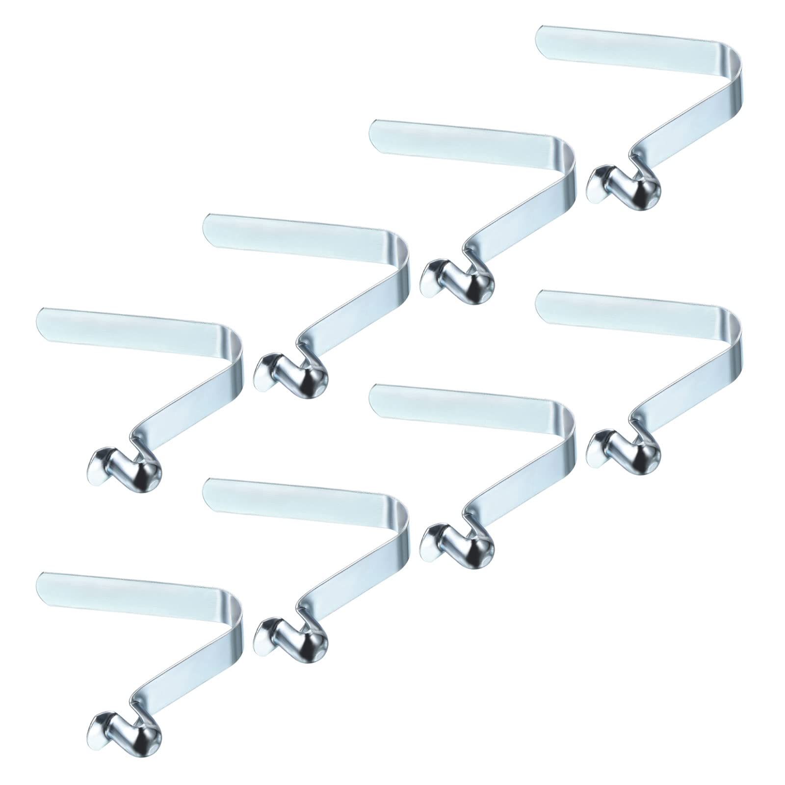 PATIKIL 9x8mm Kayak Paddle Snaps, 8 Pack Pole Push Button Spring Clips Steel Hollow Button Locking Tube Single Pin for Camping Awning Tent, Blue