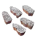 Innovative Shapes Floral and Leaf Wooden Stamps for