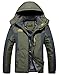 4How Mens Water Resistant Ski Jacket Hooded Outdoor Fleece Coat